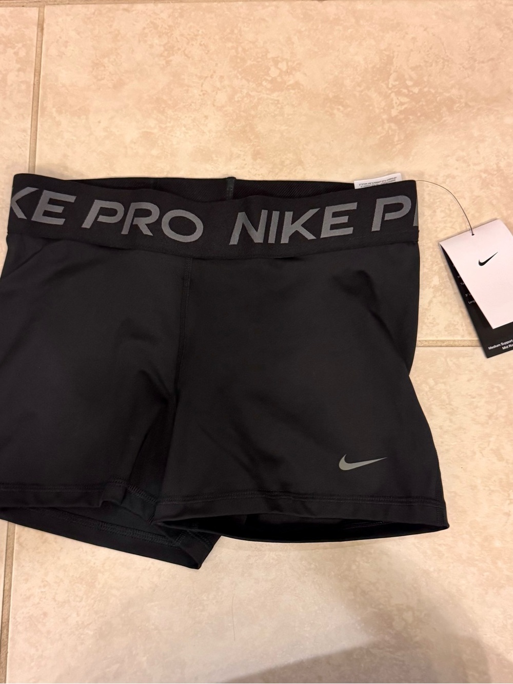 Nike Black Pro High-Waist Training Shorts